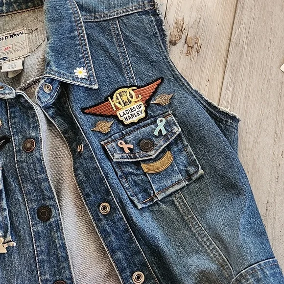 JEAN JACKET OLD NAVY :) M - Picture 4 of 9